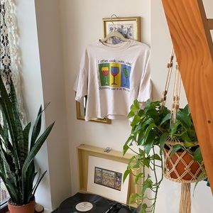 VINTAGE Cropped Wine Lover’s Tee